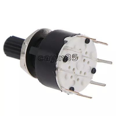 SR16MM Rotary Switch 2 Pole 3 4 Position 1 Pole 5 6 8 Position Axis Band Switch • £1.33