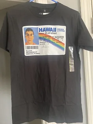 NEW—Superbad Mclovin T Shirt Black Hawaii Drivers License Size Small • $14