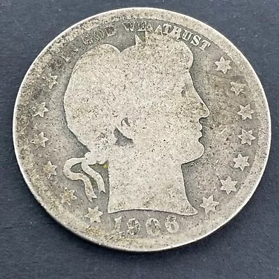 1906 D Barber Liberty Head Quarter US Coin • $4.69