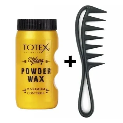 Totex Hair Styling Powder Dust Wax & Volume Mattifying + Hair Styling Comb Set • £8.49