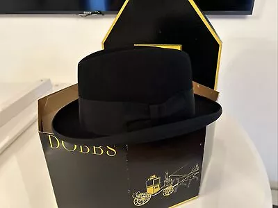 Vintage Dobbs Homburg Gentleman’s Hat & Original Box • $150