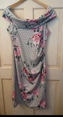 Quiz Brand New Off The Shoulder Dress Size 16 • £6.99