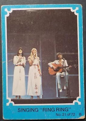 1976 Scanlens ABBA Trading Card No 21. (Blue Set)(LotE1023N)Free Postage • $7.95