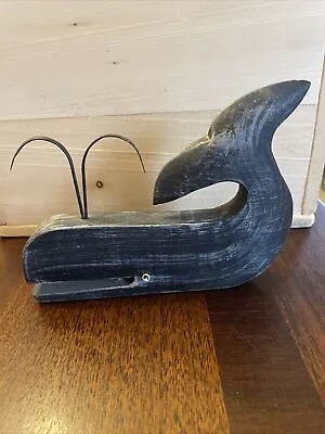 Vintage Wood Hand Carved Whale • $10