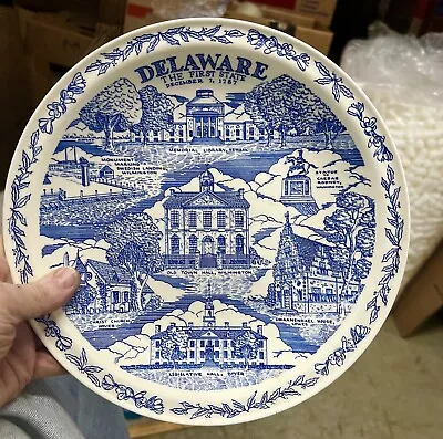 Vernon Kilns Delaware Plate 10 3/8” • $20