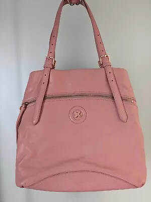Mimco Mushroom Pink Leather Shoulder Bag Size 30x38cm Adjustable Straps • $44.69