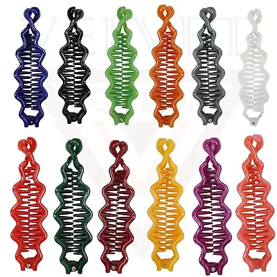 £3.75 • Buy Banana Clip Ponytail Holder Twist Comb Clamp Wave Non-slip Fishtail Hair Clips