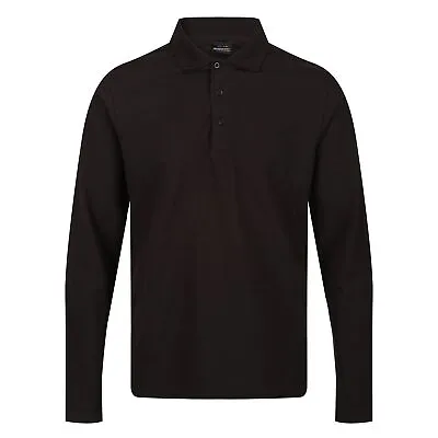 Regatta Mens Pro Long-Sleeved Polo Shirt RG9339 • £11.42