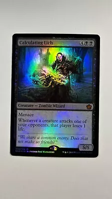 MTG Game Night 2019 Calculating Lich 3/64 Foil Magic The Gathering • $2.95