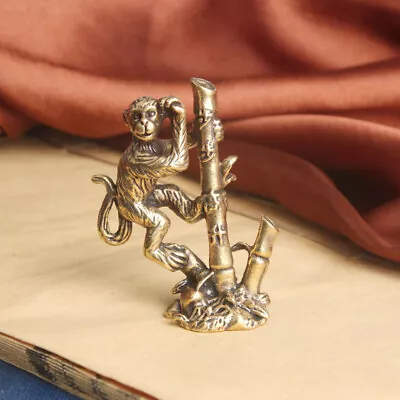 Solid Brass Monkey Figurine Statue Home Ornaments Animal Figurines Gift • $9.99