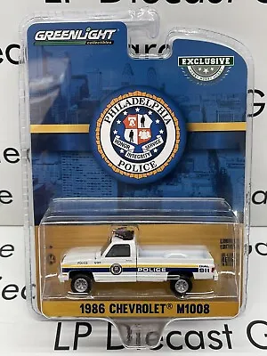 GREENLIGHT 1986 Chevrolet M1008 Police Truck Philadelphia PA NEW 1:64 Diecast • $12.99