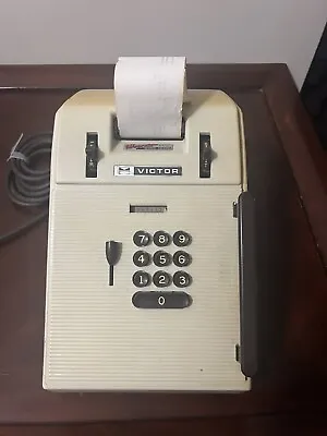 Vintage Victor 215A Adding Machine   TESTED  Ink Low • $59.50