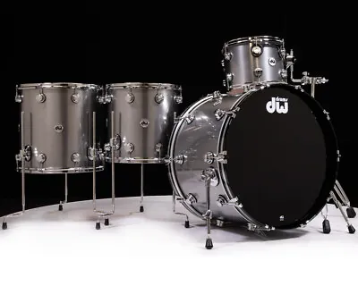 DW Collector's 4pc Maple SSC Kit - Stainless Steel Lacquer 12/14/16/24 • $4982