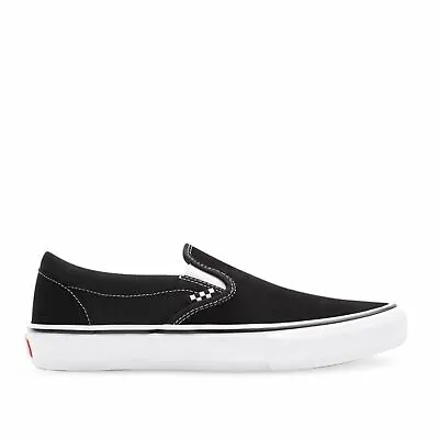 Vans Skate Slip On Pro Black/White Mens Streetwear Skate Apparel • $129.95