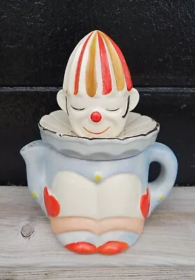 Vintage Mikori Ware JAPAN Hand Painted Clown Juicer Reamer Teapot • $29.99