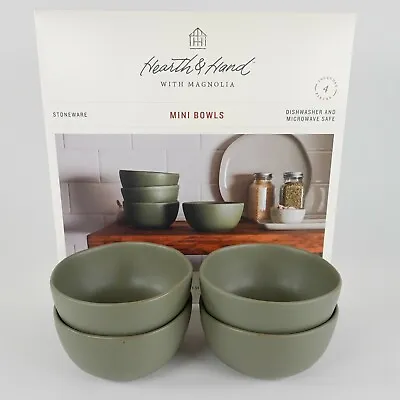 Green Stoneware Mini Dessert/Snack Bowls - Set Of 4 - Hearth And Hand Magnolia • £36.63