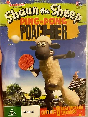 Shaun The Sheep - Ping Pong Poacher NEW/sealed Region 4 DVD (kids Tv Series) • £6.82