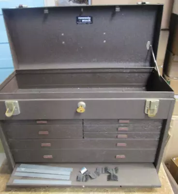 Vintage Kennedy Tool Box Machinist Chest Felt Lined 7 Drawer Model 520-9403 • $125