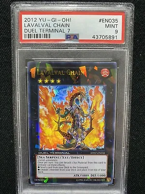 Yugioh Duel Terminal 7 Lavalval Chain DT07-EN035 PSA 9 Mint • $74.99