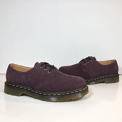 Dr. Martens 1461 Duchess Corduroy Oxford Shoes ‘Oxblood Purple’ 27770601 Size 8 • $84.99