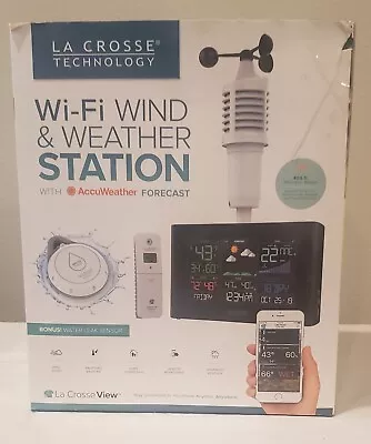La Crosse Technology Wi-Fi Wind & Weather Station Model S82950 AccuWeather  • $79.95