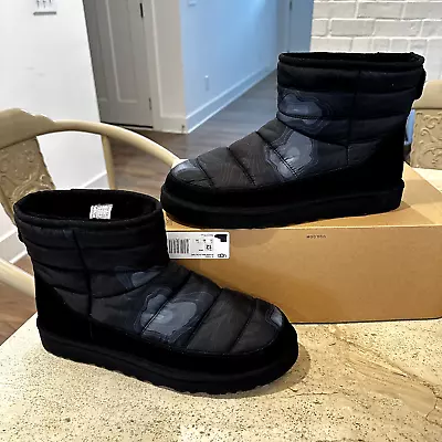 New UGG Classic Mini LTA Cali Topo Men's Puffer Boots Black Size 12 • $48.25