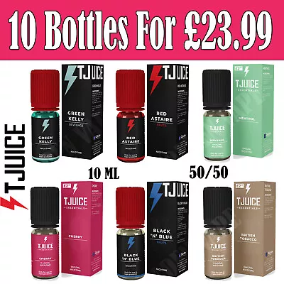 T Juice  E Liquid Red Astaire 50/50 VG/PG |10ML | BUY 10 Bottles For £23.99  • £23.99