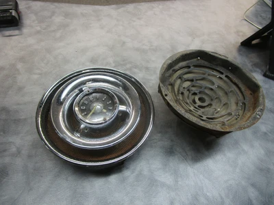 $79.95 • Buy 1953 1954 Pontiac Dash Speaker Grille With Clock And Bracket Rat-rod Hot-rod