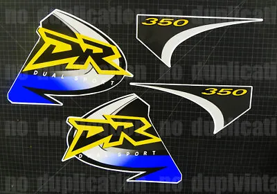 99' 1999 DR350 SE Tank 4pc Blue/Grey Graphic Decal Stickers DR 350SE Dirtbike • $54.99