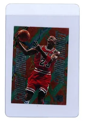 1995-96 Fleer Metal Scoring Magnets #4 Michael Jordan NO NAME ERROR  CARD • $269