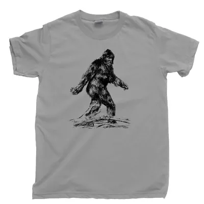 Bigfoot T Shirt I Want To Believe Yeti Sasquatch Sightings Hiking Camping Tee • $16.99