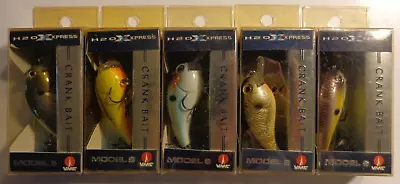 Lot Of 5 New & Different H2O Xpress Model S 1/4oz Crankbait Fishing Lures (#2) • $23.50