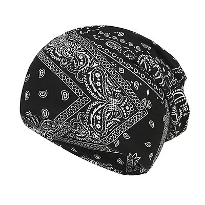 Unisex Men Women Beanie Hat Scarf Casual Hat Ski Slouch Hats Cashew Flowers Caps • $6.61