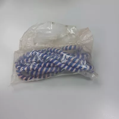 Lambretta Vespa Nos Candy Stripe Cable Cover Blue & White Ulma Vigano Mod • $9.99