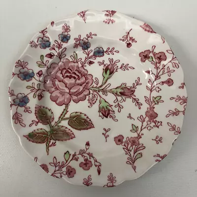 Johnson Bros Rose Chintz Pink Floral Bread & Butter Plate England (Quantity) • $3.99