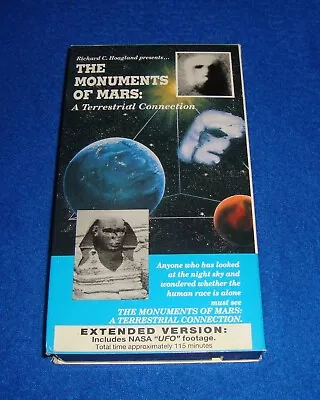 RARE VHS The Monuments Of Mars: A Terrestrial Connection NASA “UFO” Footage • $76.49