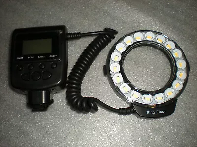 LED Macro Ring Flash Light With LCD Screen Display ONLY NO RING MOUNT ADAPTERS • $16.89