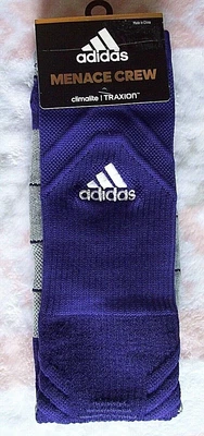 $8.95 • Buy Adidas SOCCER  TRAXION  CLIMALITE  MENACE CREW  SOCKS Men's -EXTRA LARGE 12-16