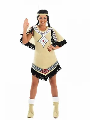 £25.99 • Buy Womens Indian Scout Native American Costume Large Fancy Dress Party