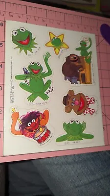 Vintage Hallmark Stickers The Muppets Kermit Animal Fozzie Bear 1 Sheet  • $6.50