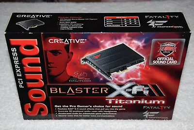 Creative Sound Blaster X-Fi Titanium Fatality Professional Series PCIe Audio Cad • $299.99