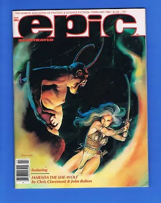 EPIC ILLUSTRATED #10 1982 MARADA SHE-WOLF By BOLTON; Ch. VESS; SUYDAM - - - Fine • $11.99