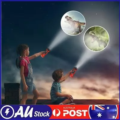 Kids Cartoon ​Dinosaur Projector Flashlight Baby Sleep LED Project Lamp Toy • $10.49