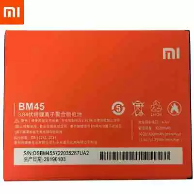 FREE EXP Genuine XIAOMI Redmi Note 2 Redmi Note 2 Prime BM45 Battery Replacement • $39.98