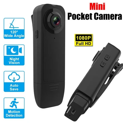 £24.58 • Buy Mini Pocket Pen Camera HD 1080P Full Hidden Portable Body Recorder Video DVR UK