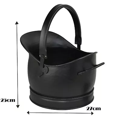 £27.99 • Buy Coal Bucket Fireside Fuel Scuttle Log Storage Antique Style Fireplace