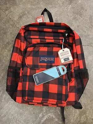 JanSport Union Pack Backpack Flannel 15  Padded Laptop Compartment New FREE SHIP • $33.99