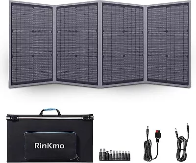 RINKMO 100W Portable Solar PanelFoldable Monocrystalline Solar Panel Charger • $79