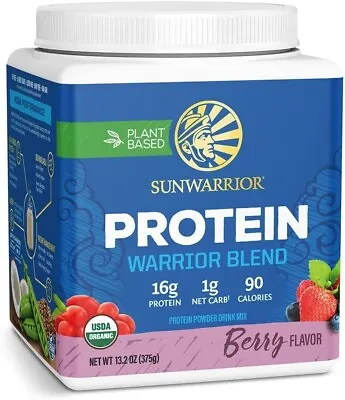 Sunwarrior Warrior Blend Plant-Based Raw Vegan Protein Powder - 13.2 Oz • $24.27