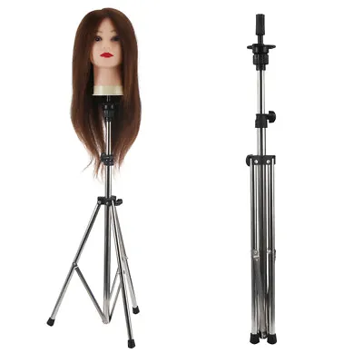 £13.69 • Buy 80-133cm Adjustable Wig Head Stand Mannequin Tripod Hairdressing Training Holder